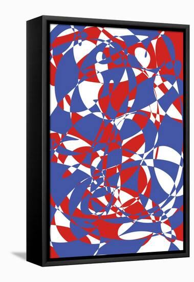 Blue.Red,2017-Alex Caminker-Framed Stretched Canvas