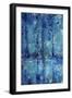 Blue Reflection Triptych I-Tim OToole-Framed Art Print