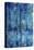 Blue Reflection Triptych I-Tim OToole-Stretched Canvas