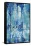 Blue Reflection Triptych II-Tim OToole-Framed Stretched Canvas