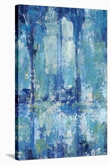 Blue Reflection Triptych II-Tim OToole-Stretched Canvas