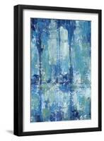 Blue Reflection Triptych II-Tim OToole-Framed Art Print