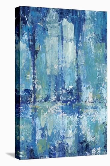 Blue Reflection Triptych II-Tim OToole-Stretched Canvas