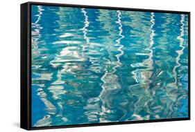 Blue Reflections I-Kathy Mahan-Framed Stretched Canvas