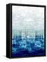 Blue Reflections-Allie Corbin-Framed Stretched Canvas