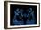 Blue Reindeer Repainted Photograph-Joy Lions-Framed Giclee Print