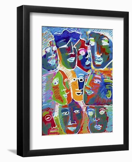 Blue Rhapsody-Diana Ong-Framed Premium Giclee Print