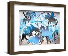 Blue Riders, 2000-Gloria Wallington-Framed Giclee Print