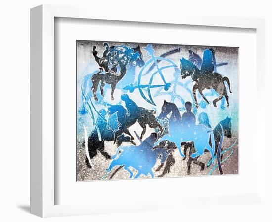 Blue Riders, 2000-Gloria Wallington-Framed Giclee Print