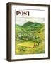 "Blue Ridge Burro Ride" Saturday Evening Post Cover, October 10, 1959-John Clymer-Framed Giclee Print