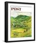 "Blue Ridge Burro Ride" Saturday Evening Post Cover, October 10, 1959-John Clymer-Framed Giclee Print