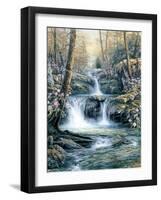 Blue Ridge Falls-Egidio Antonaccio-Framed Art Print