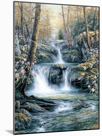 Blue Ridge Falls-Egidio Antonaccio-Mounted Art Print