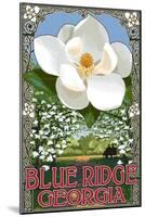 Blue Ridge, Georgia - Magnolia-Lantern Press-Mounted Art Print