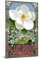 Blue Ridge, Georgia - Magnolia-Lantern Press-Mounted Art Print