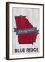 Blue Ridge, Georgia - on My Mind-Lantern Press-Framed Art Print
