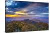 Blue Ridge Mountains in North Georgia, USA in the Autumn Season at Sunset.-SeanPavonePhoto-Stretched Canvas