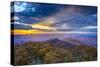 Blue Ridge Mountains in North Georgia, USA in the Autumn Season at Sunset.-SeanPavonePhoto-Stretched Canvas