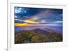 Blue Ridge Mountains in North Georgia, USA in the Autumn Season at Sunset.-SeanPavonePhoto-Framed Photographic Print