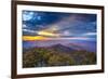 Blue Ridge Mountains in North Georgia, USA in the Autumn Season at Sunset.-SeanPavonePhoto-Framed Photographic Print