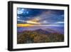 Blue Ridge Mountains in North Georgia, USA in the Autumn Season at Sunset.-SeanPavonePhoto-Framed Photographic Print