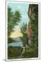 Blue Ridge Mountains, North Carolina - Lover's Leap Scene-Lantern Press-Mounted Art Print
