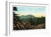 Blue Ridge Mountains, North Carolina - Mount Mitchelll Scene-Lantern Press-Framed Art Print