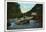 Blue Ridge Mountains, North Carolina - Rocky Broad River Scene-null-Mounted Poster