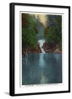 Blue Ridge Mountains, North Carolina - The Narrows-Lantern Press-Framed Art Print