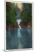 Blue Ridge Mountains, North Carolina - The Narrows-Lantern Press-Mounted Art Print