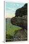 Blue Ridge Mountains, South Carolina - Caesar's Head East Side View-Lantern Press-Stretched Canvas