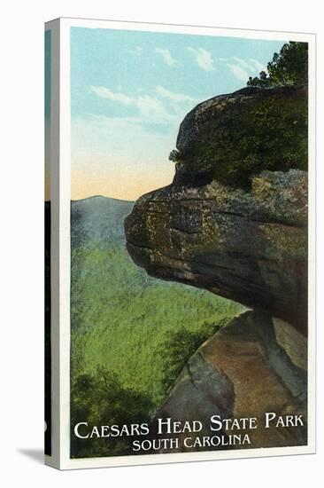 Blue Ridge Mountains, South Carolina - Caesar's Head East Side View-Lantern Press-Stretched Canvas