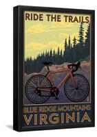 Blue Ridge Mountains, Virginia - Ride The Trails-null-Framed Poster