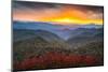 Blue Ridge Parkway Autumn Mountains Sunset Western Nc Scenic Landscape-daveallenphoto-Mounted Photographic Print