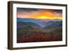 Blue Ridge Parkway Autumn Mountains Sunset Western Nc Scenic Landscape-daveallenphoto-Framed Photographic Print