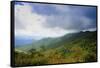 Blue Ridge Parkway vista, Smoky Mountains, USA.-Anna Miller-Framed Stretched Canvas