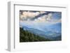 Blue Ridge Parkway vista, Smoky Mountains, USA.-Anna Miller-Framed Photographic Print