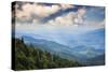 Blue Ridge Parkway vista, Smoky Mountains, USA.-Anna Miller-Stretched Canvas