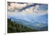 Blue Ridge Parkway vista, Smoky Mountains, USA.-Anna Miller-Framed Photographic Print