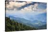 Blue Ridge Parkway vista, Smoky Mountains, USA.-Anna Miller-Stretched Canvas