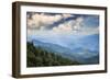 Blue Ridge Parkway vista, Smoky Mountains, USA.-Anna Miller-Framed Photographic Print