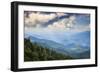 Blue Ridge Parkway vista, Smoky Mountains, USA.-Anna Miller-Framed Photographic Print