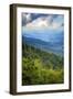 Blue Ridge Parkway vista, Smoky Mountains, USA.-Anna Miller-Framed Photographic Print