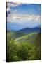 Blue Ridge Parkway vista, Smoky Mountains, USA.-Anna Miller-Stretched Canvas