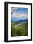 Blue Ridge Parkway vista, Smoky Mountains, USA.-Anna Miller-Framed Photographic Print