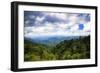 Blue Ridge Parkway vista, Smoky Mountains, USA.-Anna Miller-Framed Photographic Print