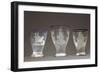 Blue Rimmed Drinking Glasses Engraved with Coat of Arms of Doge-null-Framed Giclee Print