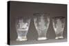 Blue Rimmed Drinking Glasses Engraved with Coat of Arms of Doge-null-Stretched Canvas