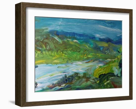 Blue River Landscape II, 1988-Brenda Brin Booker-Framed Giclee Print