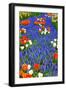 Blue River of Muscari Flowers in Holland Garden-neirfy-Framed Photographic Print